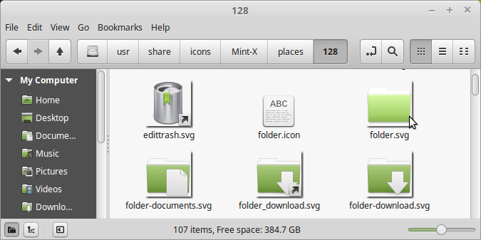 Absolute address folder icon image